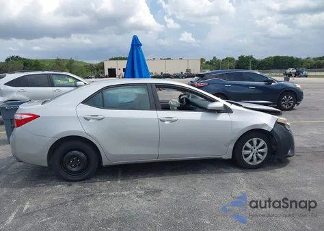 2016 Toyota Corolla Le z USA, uszkodzony, nr VIN 2T1BURHE4GC676260
